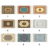 1/12 Dollhouse Carpet Multicolor Miniature Weaving Rug Gift Floral Pattern Cup Mat