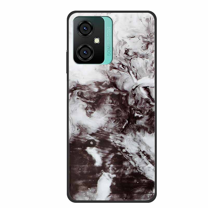 For Blackview Oscal C70 Case Soft Silicone TPU Back Cover for OscalC70 Fundas Blackview C70 Phone Cover Iridescent Marble Bumper