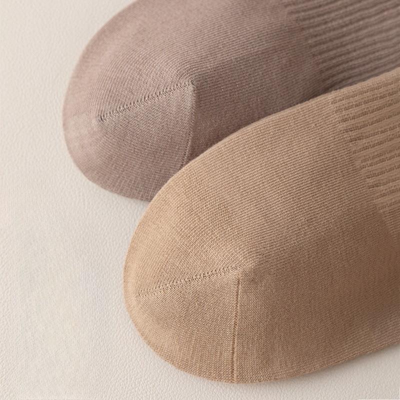 Мужские зимние полосатые носки до середины икры, бесшовные свободные длинные носки, антибактериальные носки, устраняющие запах, черные длинные носки, мужские осенне-зимние носки