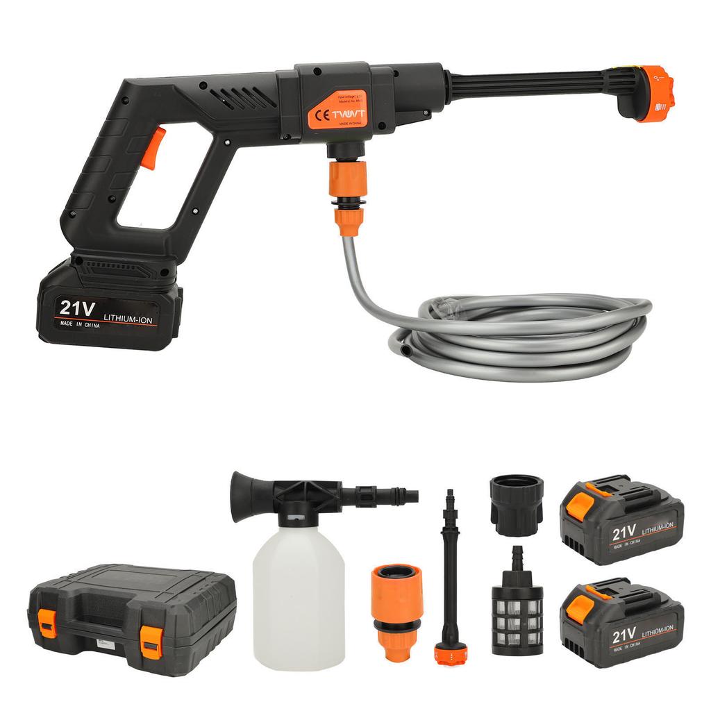 Беспроводная мойка высокого давления 21 В литиевая батарея Power Washer Портативная автомобильная мойка высокого давления с 6 в 1