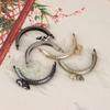 1Pc 8.5Cm Heart Head Metal Purse Vintage Frame Handle For Clutch Bag Wallet Kiss Clasp Lock Diy Bag Making Accessory