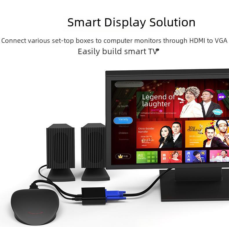HDMI To VGA High-Definition Adapter Cable for Computer, Notebook, and Projector
