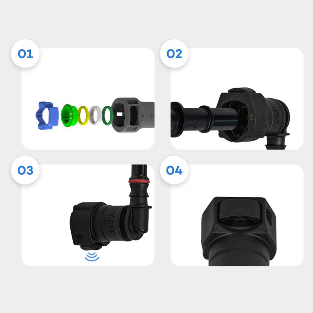 Автомобильный соединительный шланг топливной линии, быстроразъемное соединение ID8 7,89 9,89, резиновый нейлоновый переходник масляной линии, отсоединяемый шланг