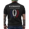 Men'S T-Shirt Featuring The French Flag - Back Design Includes The Text 'La Patrie' - Made from Soft, Breathable - Available in Red, White, And Blue