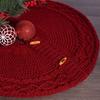 Юбка для рождественской елки, плетеный коврик для вязания елки, украшение для рождественской елки для праздничного домашнего декора, камина
