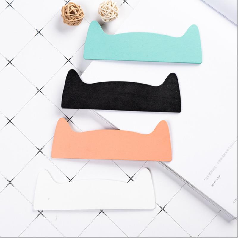 1 шт. Милый кавайный черный котенок прямая линейка деревянные инструменты мультфильм швейные чертежи офис школьные канцелярские принадлежности