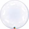 Qualatex Deco Baby Footprints Single Bubble Balloon