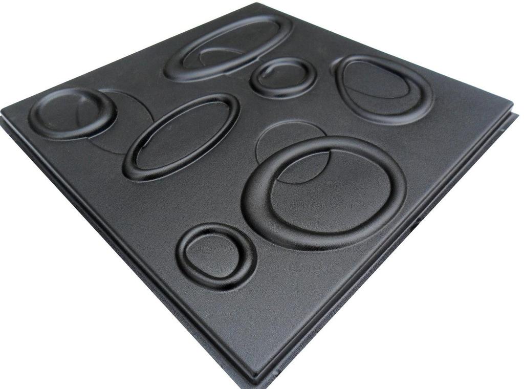 3D Wall Panel Mold for Gypsum, Plaster or Concrete Tile for Decorative Wall Panels 'Space'