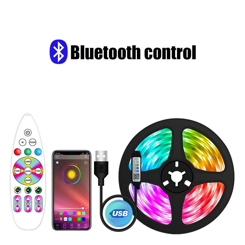 APP 5050 RGB Bluetooth Led Bar Light 1M-30M DC 5V USB Led Bar TV Подсветка Украшение комнаты Светодиодная лента Диод Гибкая неоновая лампа для спальни