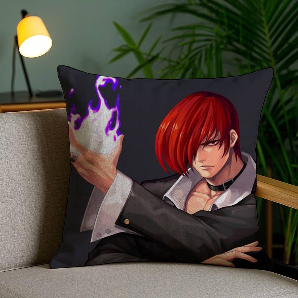 K-KOF The King of F-Fighter Наволочка для подушки Офисный Диван Кровать в общежитии Спинка Короткий Плюш Двусторонний Принт Домашний Чехол для подушки
