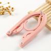 10PCS Foldable Plastic Hooks - Space Saving Travel Clothes Hanger for Wardrobe