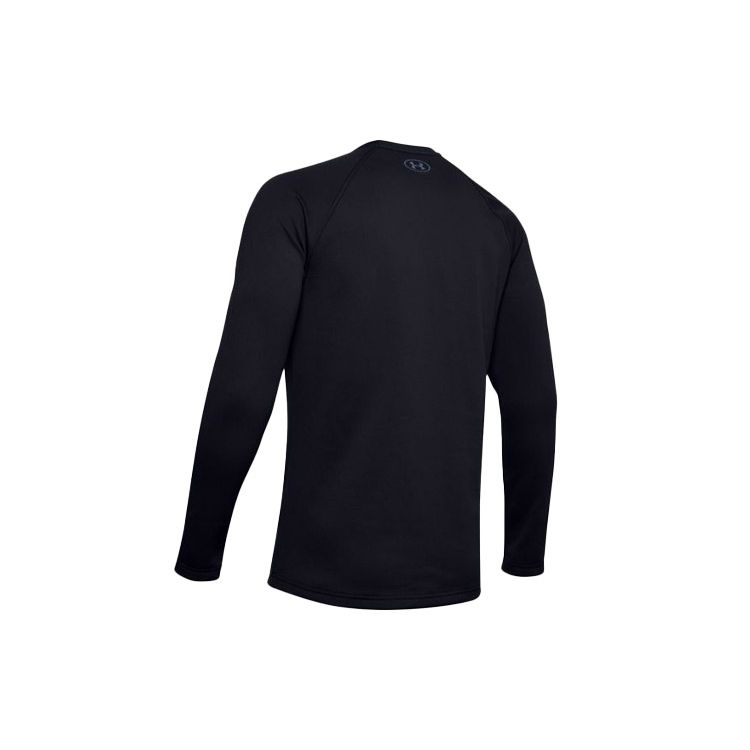 Under Armour Облегающий тренировочный топ с круглым вырезом для фитнеса, мужские топы, черный цвет 1353349-001
