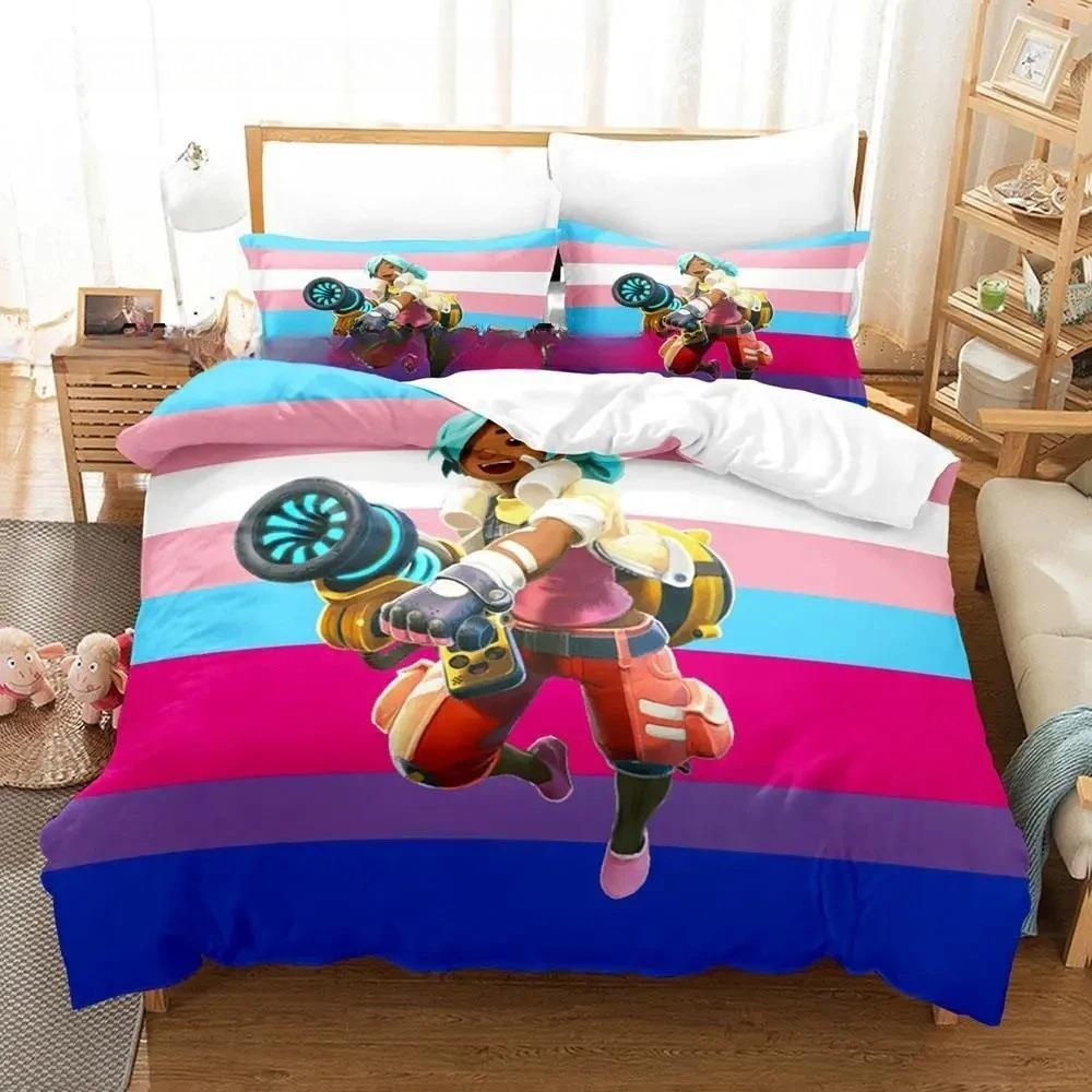 Комплект постельного белья с 3D-печатью в стиле аниме игра Slime Rancher 2 Односпальный Двуспальный Полный Королевский размер Комплект для кровати Взрослый Мальчики Спальня Комплекты пододеяльников