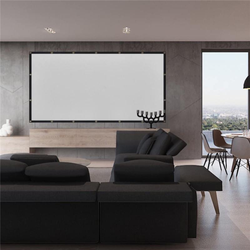 Portable Outdoor Foldable Projector Screen with Stand for Camping