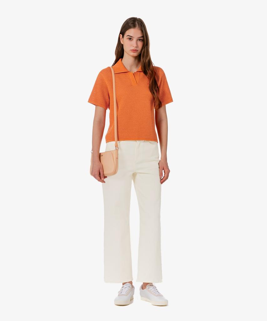 LACOSTE Женская вязаная крючком рубашка-поло Pf615E-56G Iy0