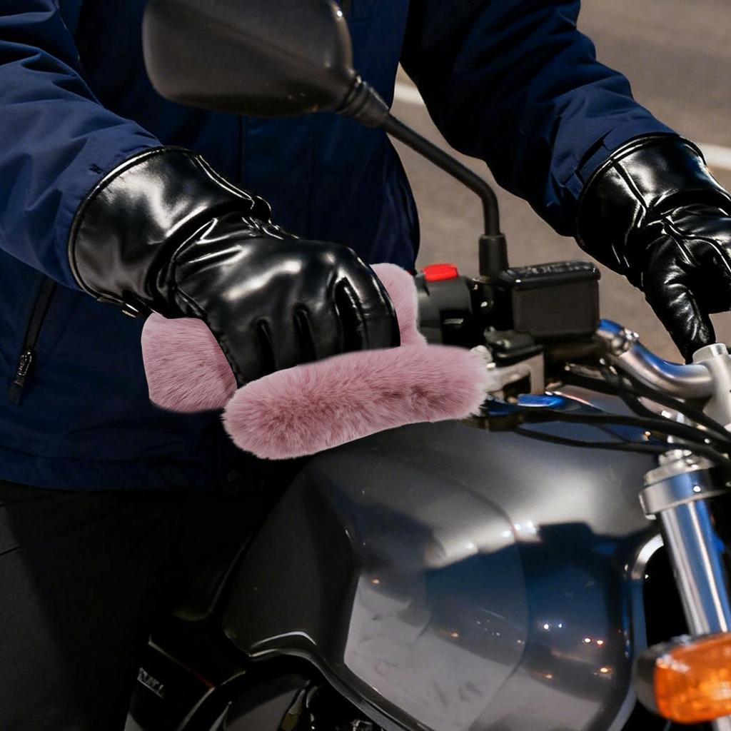 Чехол на руль мотоцикла Ветрозащитный Плюшевая защита Ветрозащитный Теплый Чехол для езды на мотоцикле Снегоход Квадроцикл Зима Лето Велоспорт