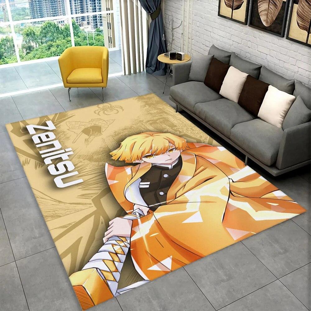 Камадо Незуко Demon Slayer Аниме Коврик, Ковер для гостиной Детская Спальня Диван Коврик Декор, Детский Нескользящий Коврик