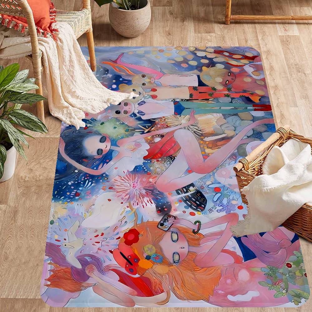A-Aya T-Takano Art Anime Bathroom Mat Kids Room Bedroom Decoration Balcony Anti-Slip Doormat Living Room Welcome Rug