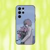 Чехол для телефона Ranfren Randal Satoru для Samsung S 25,24,23,22,30,21,10,9,Ultra,Plus,Lite,FE,4,5G Черный Мягкий чехол