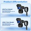 USB зарядное устройство для мотоцикла SAE-USB адаптер водонепроницаемый автоматический переключатель ВКЛ/ВЫКЛ DC 9V-24V USB C зарядное устройство для мотоцикла