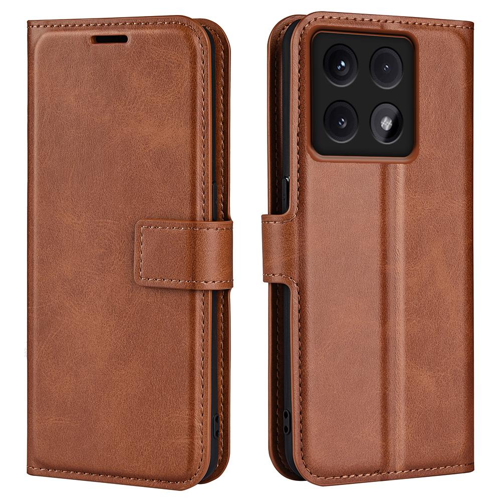 Чехол-подставка для Xiaomi 14T Pro, противоцарапный, из кожи теленка