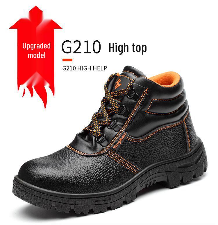 Men's Wear-Resistant Safety Work Shoes - Anti-Smash & Anti-Puncture Rubber Sole