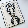 New Hundred Hundred Satin Letter Print Neckerchief 70×70 Silk Scarf Small Square Scarf High Sense of French Scarf