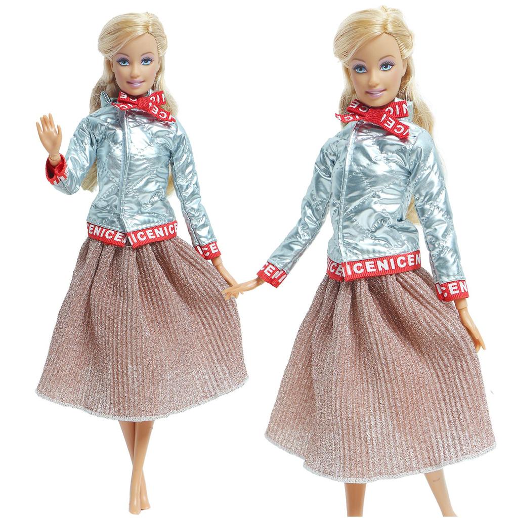 2 Комплекта Парной Одежды для Кена для 30см Кукол Ручной Работы Кожаное Пальто Брюки Одежда Аксессуары(НЕТ КУКЛЫ)