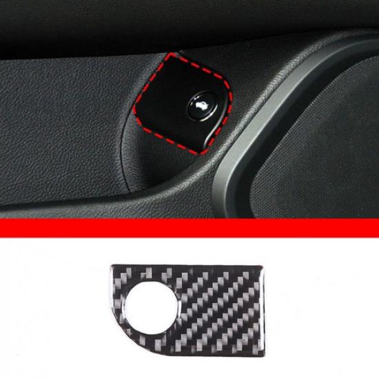 Carbon fiber Trunk switch button cover trim For Maserati Ghibli 2014-2015
