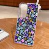 Plating TPU Phone Case For Samsung Galaxy S26 S25 S24 Ultra S25 S23 FE A57 A56 A37 A17 A55 A36 A54 Butterfly Flowers Print Cover
