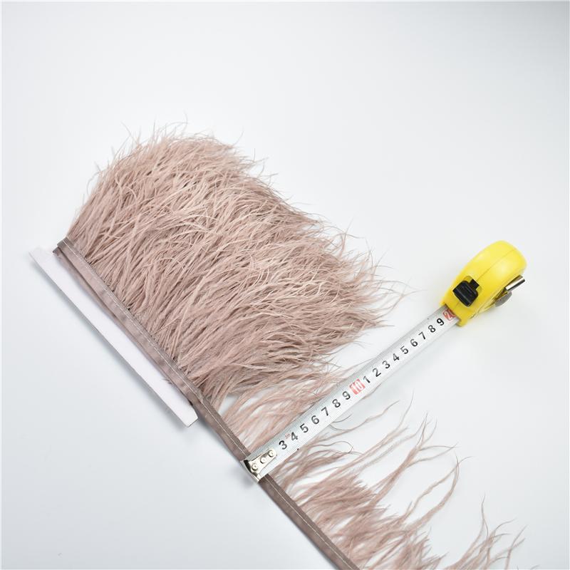 Перья1Метр Натуральная бахрома из страусиных перьев 8-10 см Цветные пушистые перья Отделка для шитья платьев Декор одежды Декор для вечеринок