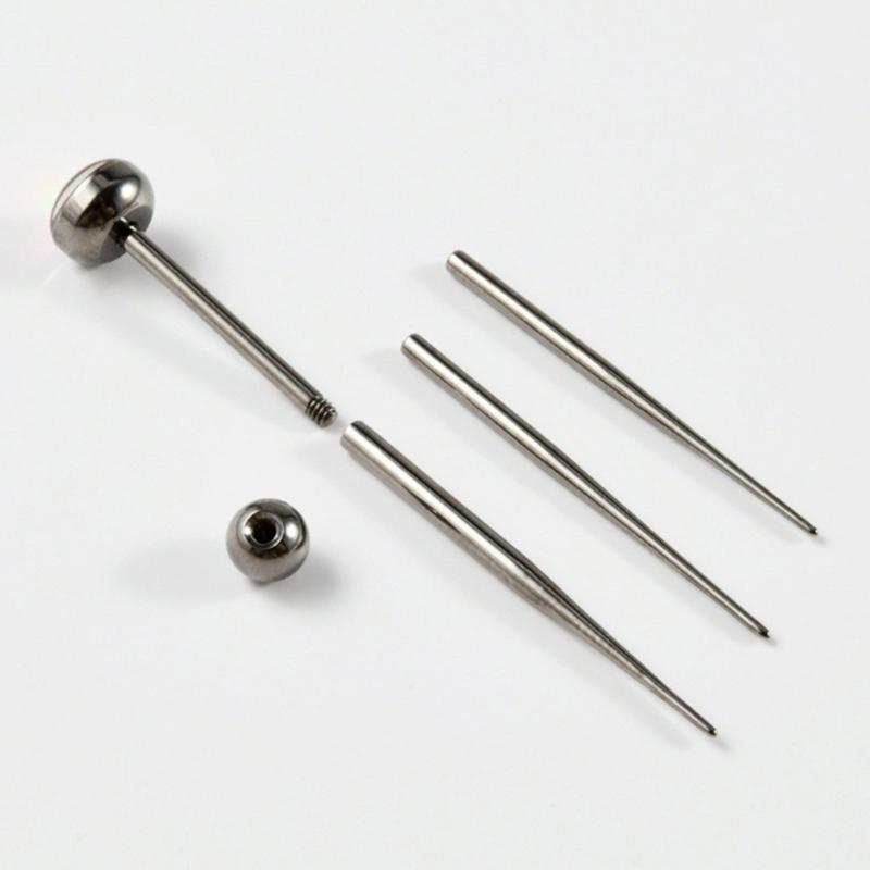 Запасной комплект для пирсинга из хирургической стали 16G 18G, оборудование для пирсинга уха, носа, губ