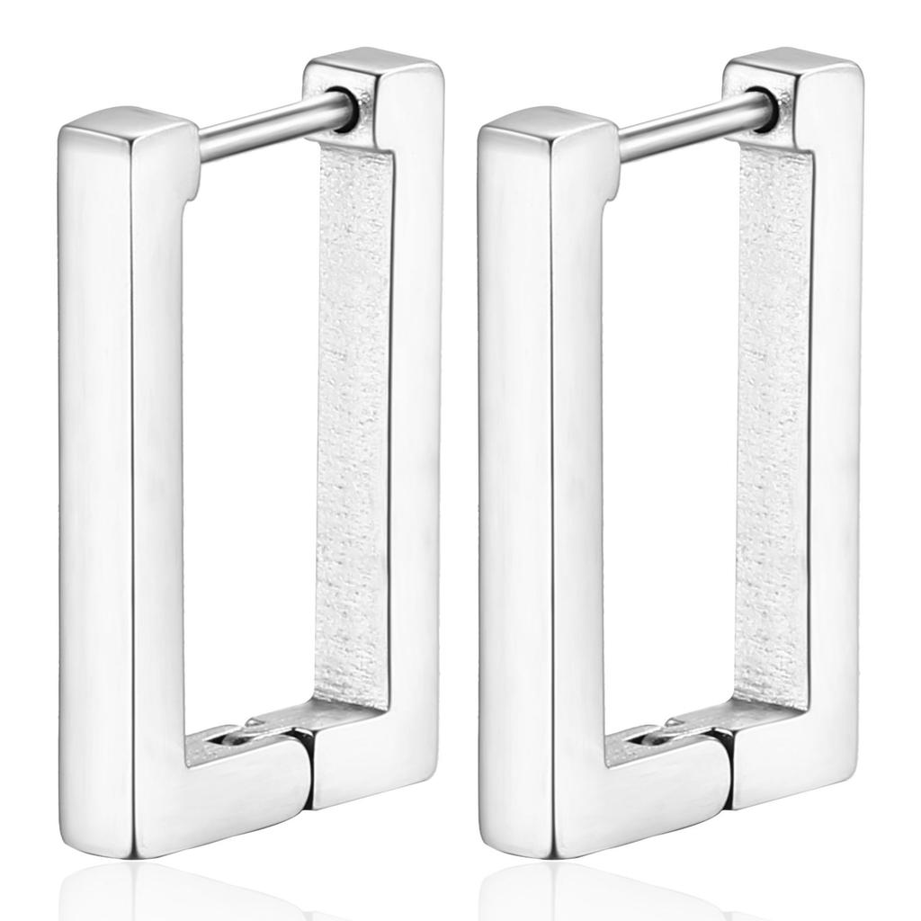 Новые простые маленькие серьги-кольца из нержавеющей стали для женщин и мужчин, ювелирные изделия для пирсинга ушей с геометрическим рисунком хряща