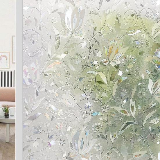 Пленка для конфиденциальности окон Yousheng Декоративная матовая Статическая адгезия Съемная Многоразовая Дом Офис Ванная Комната УФ Защита от солнца Стеклянная наклейка Покрытие