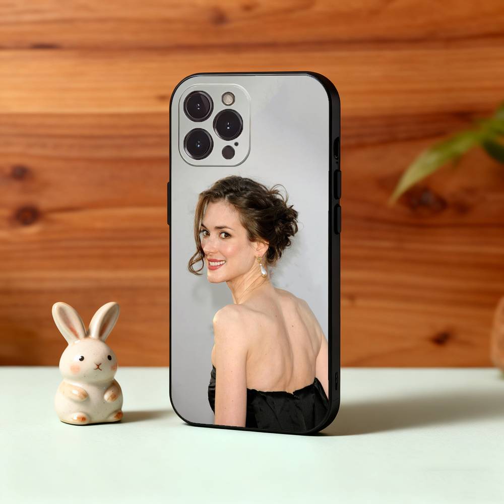 W-Winona R-Ryder 90s Grunge Phone Case For iPhone17,16,15,14,13,12Plus,Pro Max,XS,5G Soft Silicone Black Cover