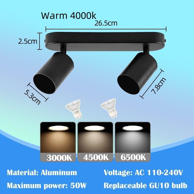 Сменный ламповый потолочный прожектор, бытовой минимализм, светодиодные потолочные светильники, внутреннее освещение, трековый светильник