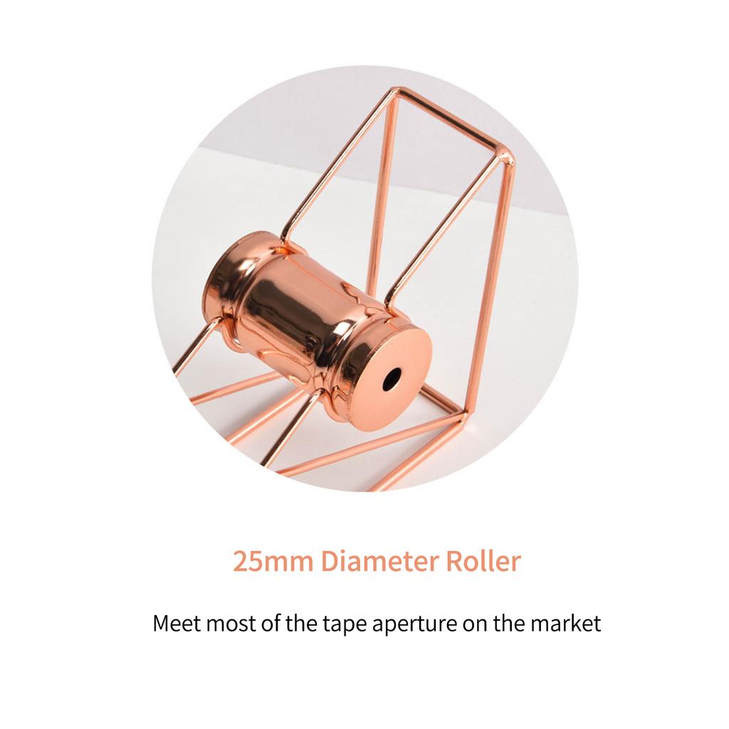 Металлический диспенсер для ленты, розовое золото, настольный резак для клейкой ленты, офисные принадлежности, украшение стола для