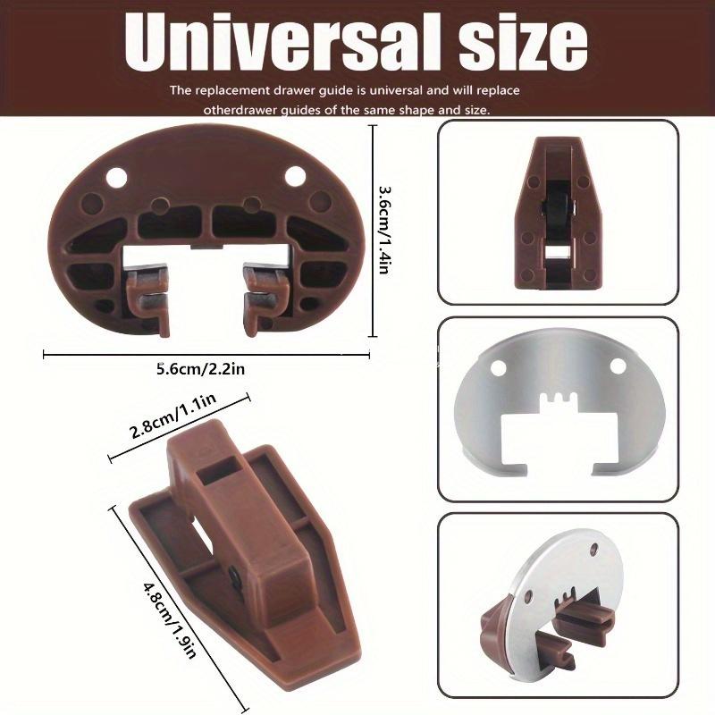 2 комплекта ящиков, совместимых с моделью Rite-Trak II, коммерческого стиля, с металлической задней стенкой и роликом-ограничителем для ящика комода, шкафа, прикроватной тумбочки