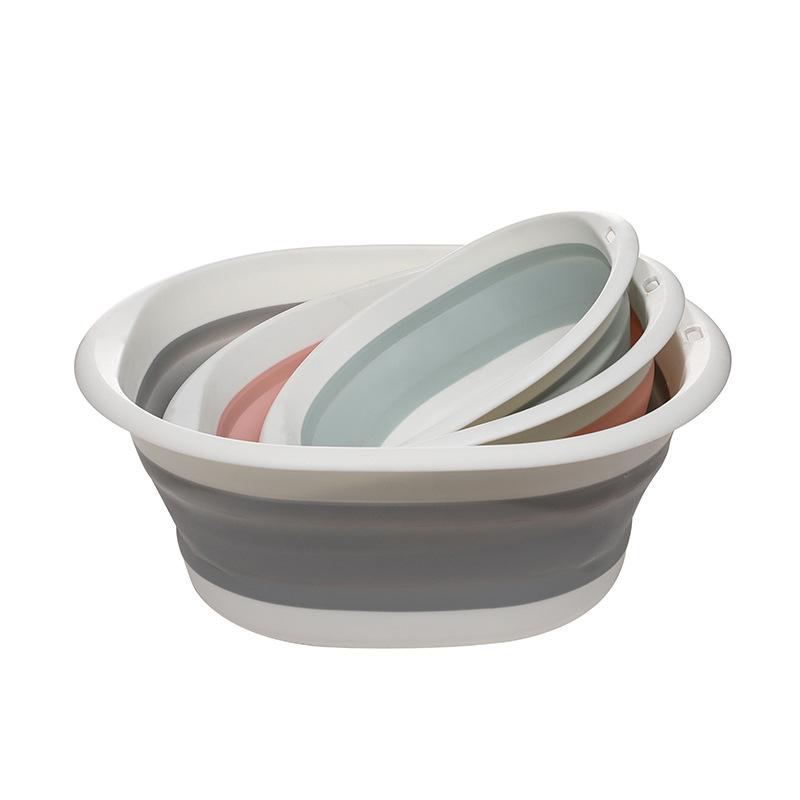 Plastic Travel Folding Wash Basin Portable Foldable Laundry Basin Safe Durable Foldable Wash Basin Bathroom Household Supplies