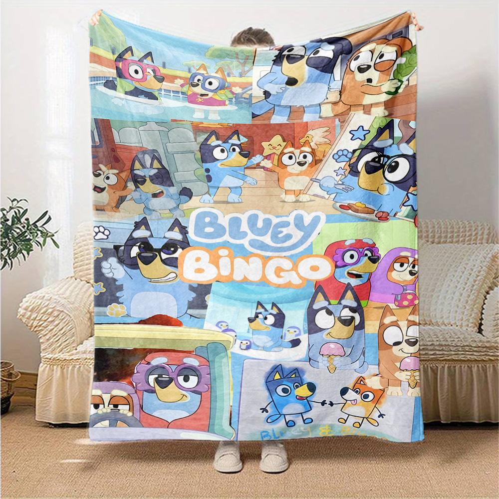 Bluey Blanket Soft Warm Cozy Great for Chair Bed Office Chair Four Seasons Universal Modern Style Best Holiday Gift for Friends Family