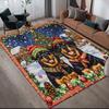 Christmas dog Home Sofa Decoration for Living Room & Bedroom, Non‑Slip Play Flannel Floor Mat for Game Room