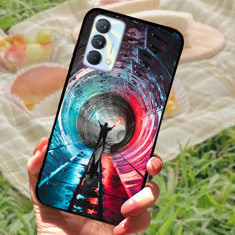 Чехол для Realme GT Master Edition Мраморный painted Cover Мягкий силиконовый ударопрочный чехол для телефона Для Realme GT Master Coque Бампер