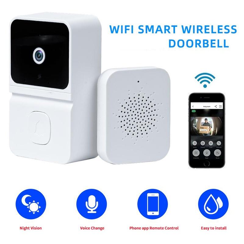 Новый умный видео дверной звонок HD камера домофон глазок Wi-Fi беспроводной дверной звонок домашняя система ночного видения с пультом дистанционного управления через приложение