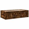 VidaXL Daybed with Drawers, Sofa Bed, Rest Bed, Living Room Bedroom Furniture, Modern, Smoked Oak 75x190 Cm 3280262