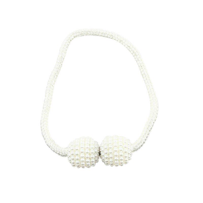 Pearl Magnet Curtains Buckles Modern Window Curtains Magnetic Tieback Holder Clips Holdbacks Curtain Strap Accessories