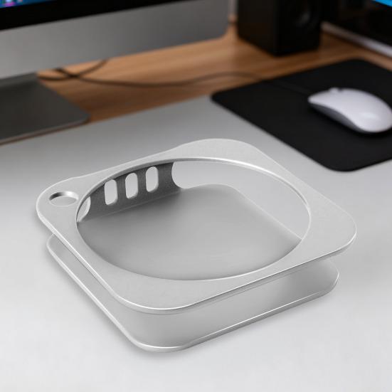 Мини 4 Док-станция Настольное крепление Металлический держатель Кронштейн Легкий доступ к кнопке питания с улучшенным охлаждением для Mac Mini4 Организация рабочего стола