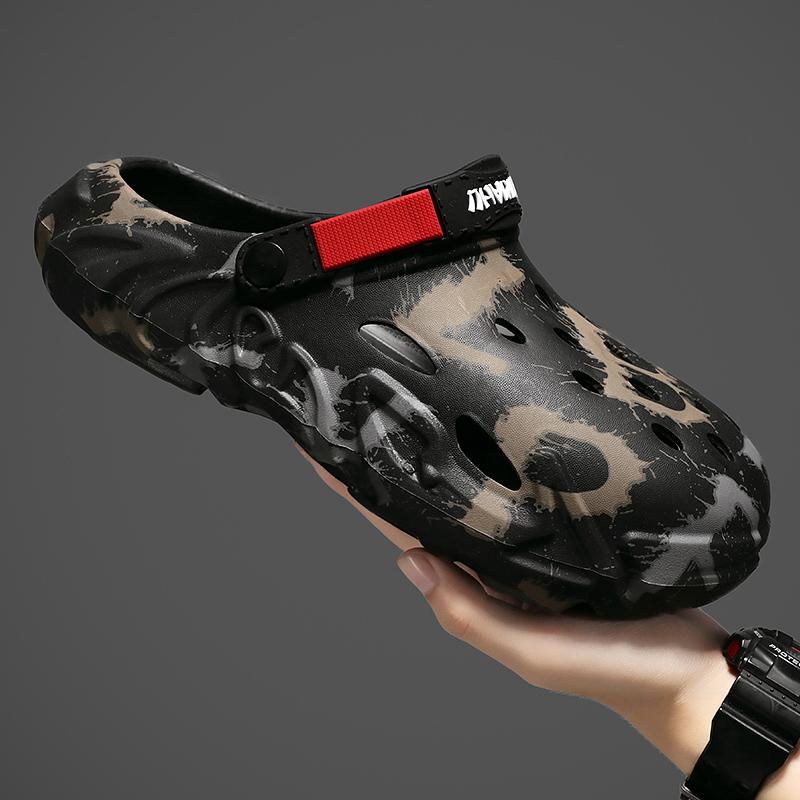 Мода 2024 года, новые модные повседневные мужские и женские сандалии, тапочки, мультяшные летние пляжные мужские и женские туфли