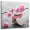 Печать на холсте Zen Cherry Blossom Heart Stone