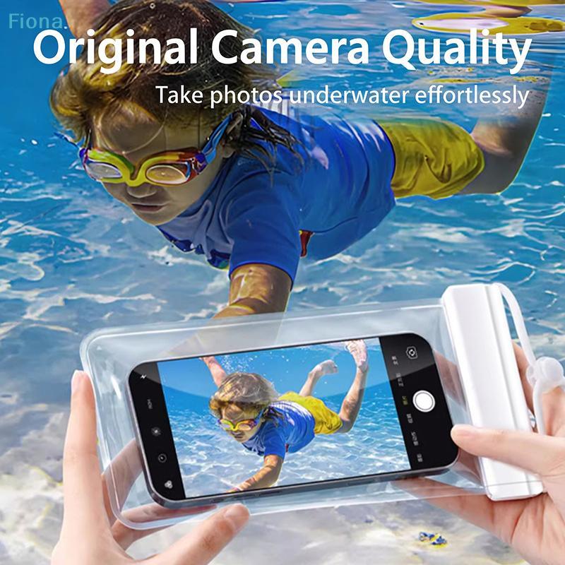 Universal Transparent Waterproof Touchscreen Phone Pouch Outdoor Diving And Swimming Crossbody Phone Case