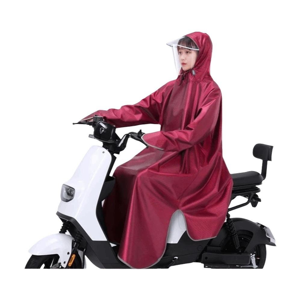 Full Body Coverage Raincoat Waterproof Electric Bike Raincoat One-Piece Rain Poncho Cycling